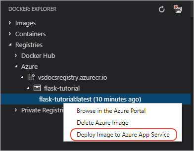 Selecting the Deploy menu command