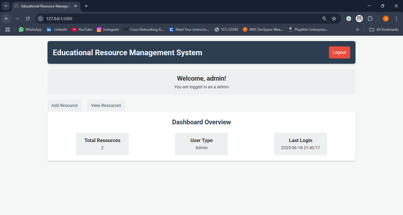 Educational Resource Management